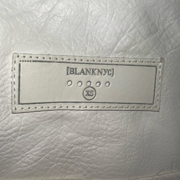 Blank NYC White Leather Jacket with Floral Embroidery (XS) NWT - Picture 8 of 9